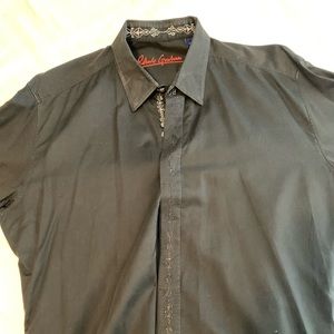 Robert Graham black dress shirt XL